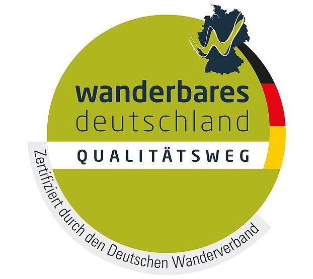Logo des Deutschen Wanderverbandes das zertifizierte Qualitätswege nutzen dürfen.
